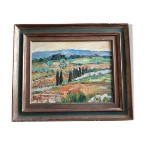 Tableau peinture a l'huile paysage