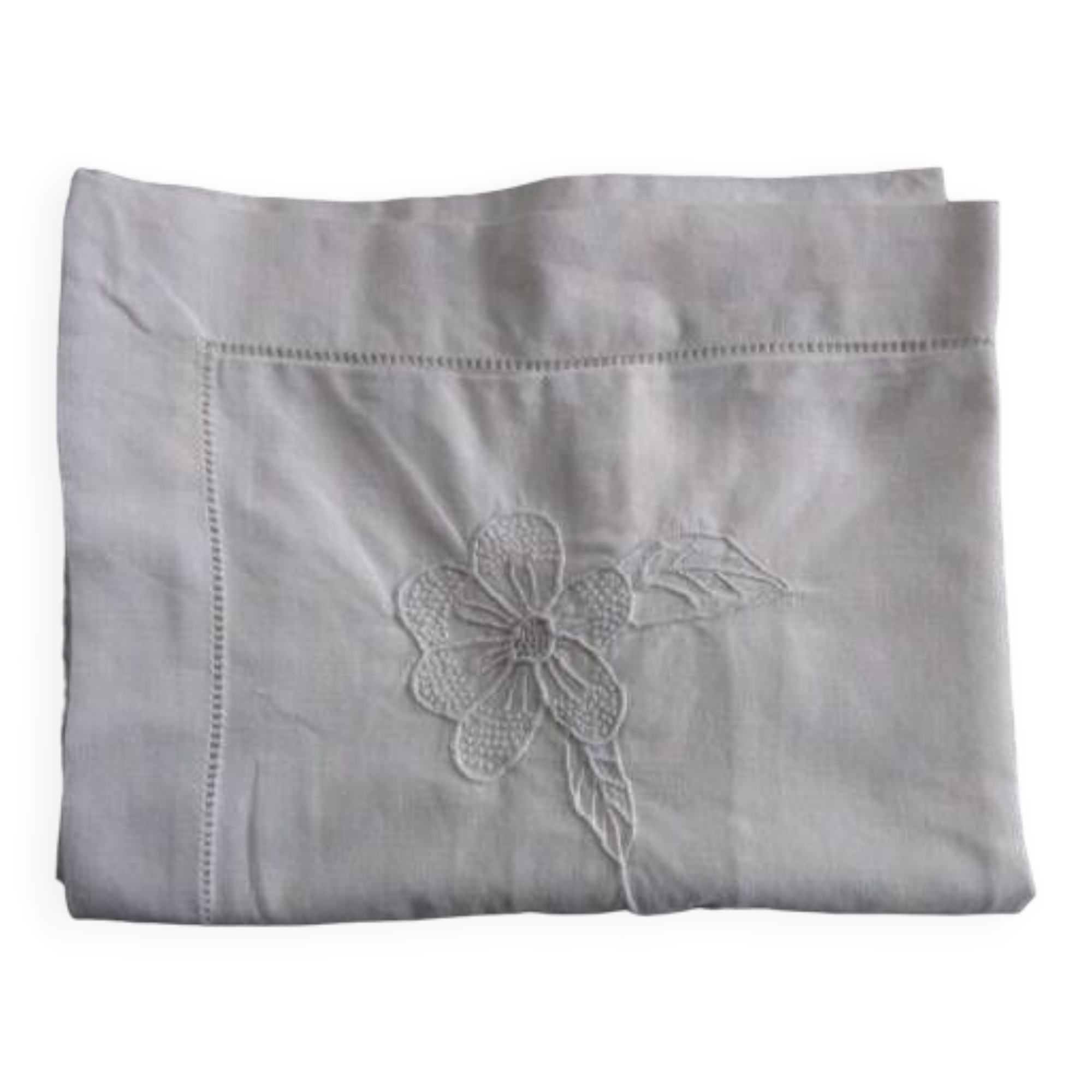 Old embroidered pillowcase: 71x68cm
