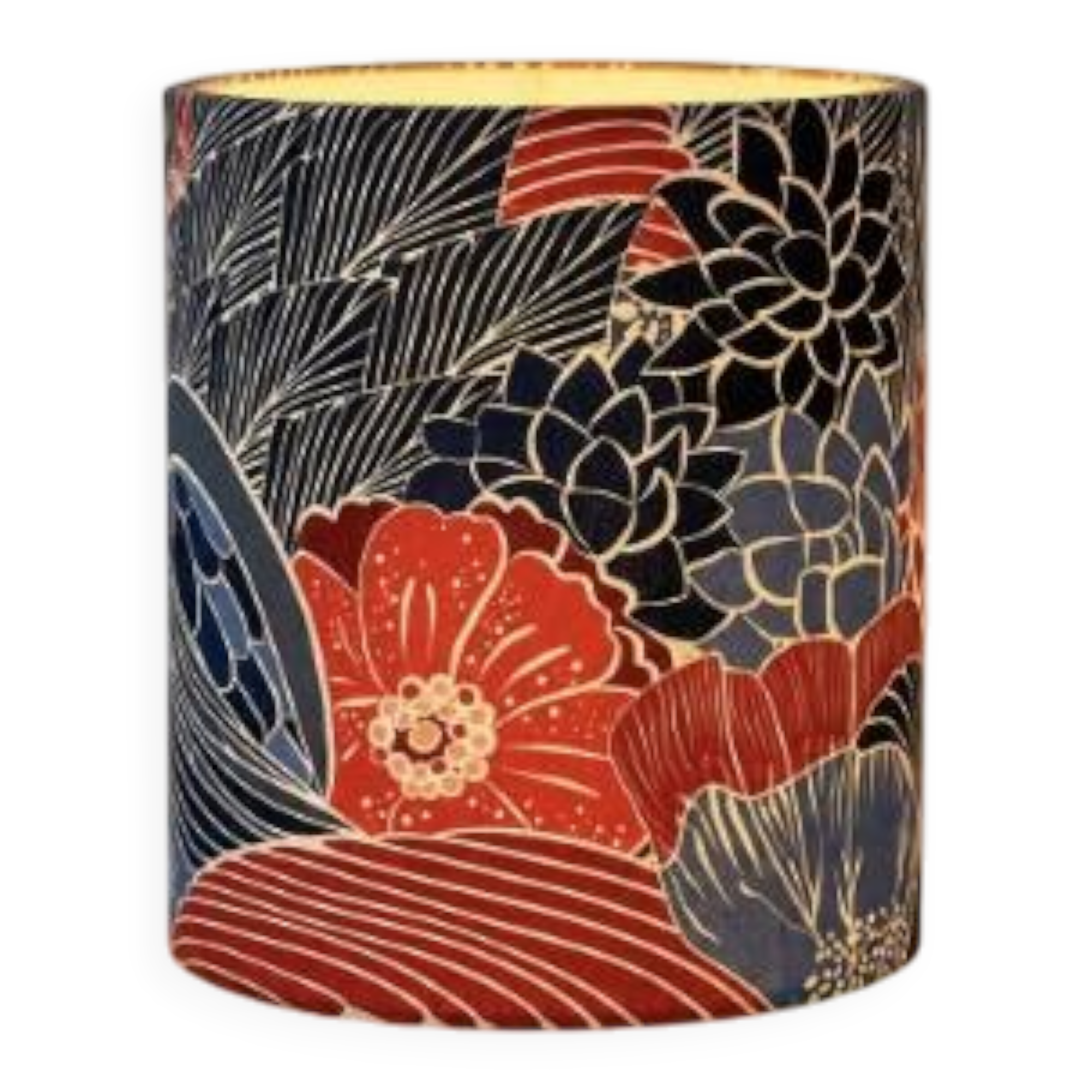 Abat-jour comme neuf avec motif floral accrocheur