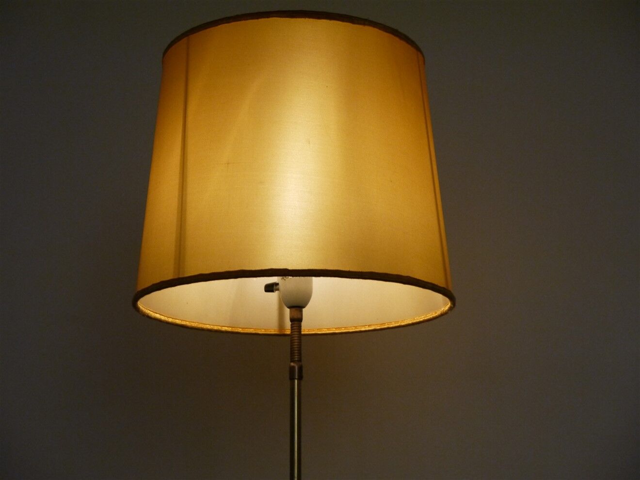 Scandinavian teak and brass lamp 1960
