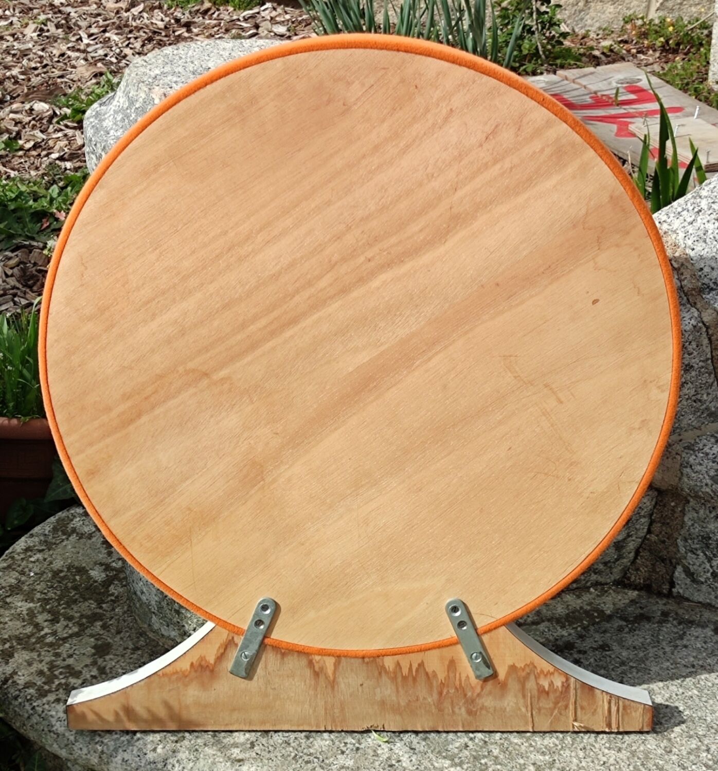 Miroir rond vintage années 1970