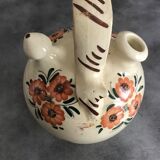 Gargoulette Cantir in ceramic with floral paint decoration