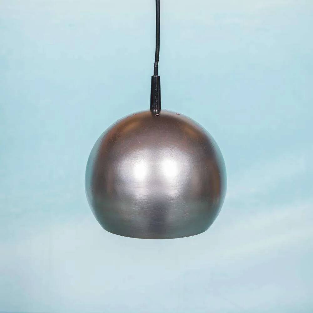 Ball lamp, raw brutalism, 1970s.