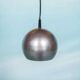 Ball lamp, raw brutalism, 1970s.
