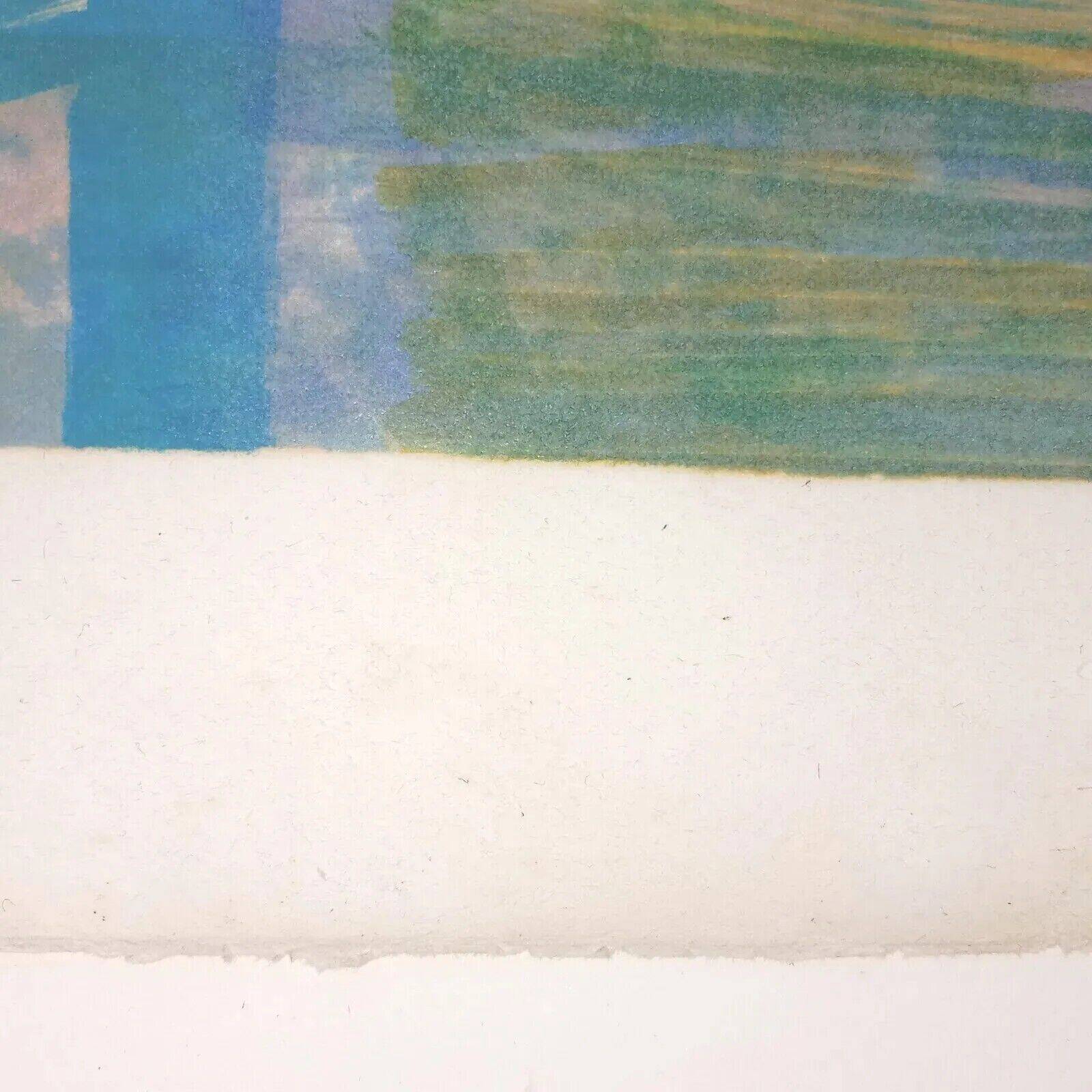 Symphony in Blue Gilles Gorriti 1939 2019 Signed lithograph 36/100