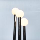 Vintage German floor lamp from the 1970s in glass and metal.