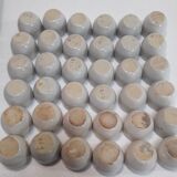Set of 36 snail pots cups