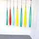 Suspended Murano glass lamp layered by Alessandro Pianon, 1960s.