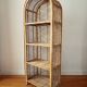 Rattan shelf on legs circa 1960