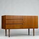 Vintage teak sideboard chest of drawers 60s mid-century design