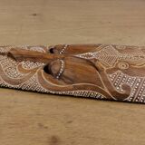 Hand carved wooden African tribal mask
