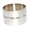 Christofle towel ring in silver metal - ribbon model