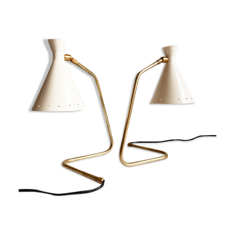 Pair of Italian lamps "cocotte" 50s