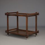 Desserte au thé hollandais moderniste en chêne. Années 1950