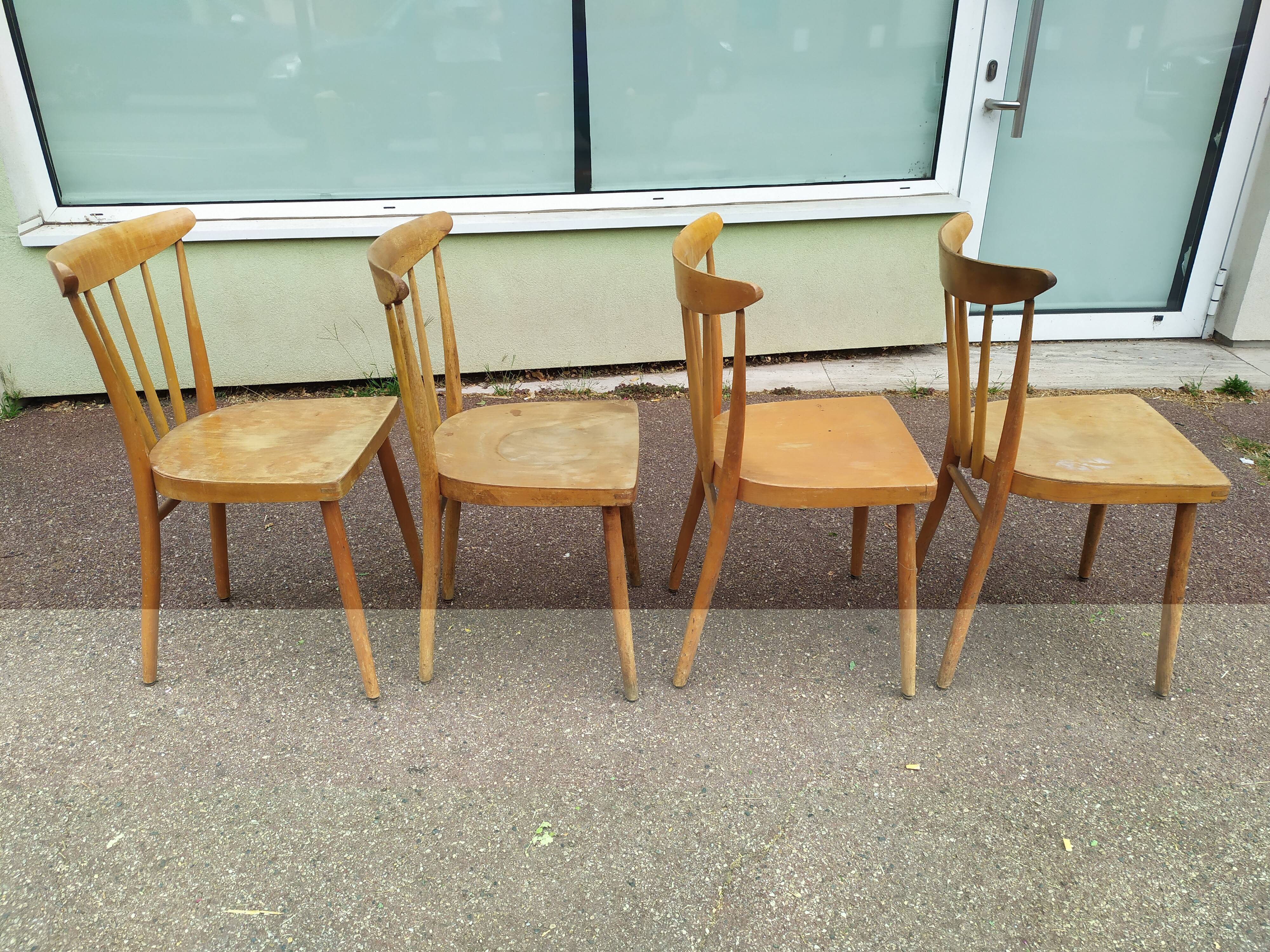 Set of 4 bistro chairs