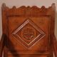 high-backed armchair from the 17th century in oak