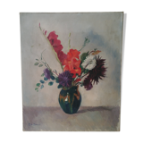 Bouquet glaïeuls and dahlias