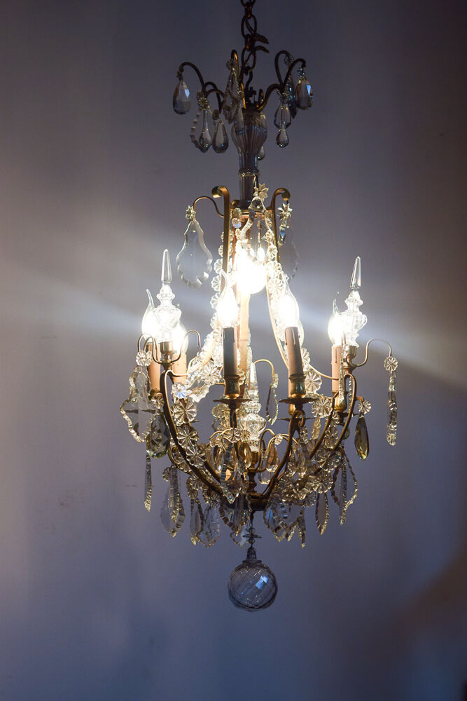 Classic French chandelier with grapevines