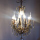 Classic French chandelier with grapevines
