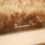 Signed and dated landscape painting oil on canvas