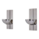Pair of modernist wall lights by Claude Parent, nickel-plated steel, 1992.