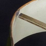 Bronze bouillotte lamp from the 19th century.
