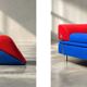 Vintage Mid-Century Danish Memphis Design Sofa Diva Daybed by G. Olsen