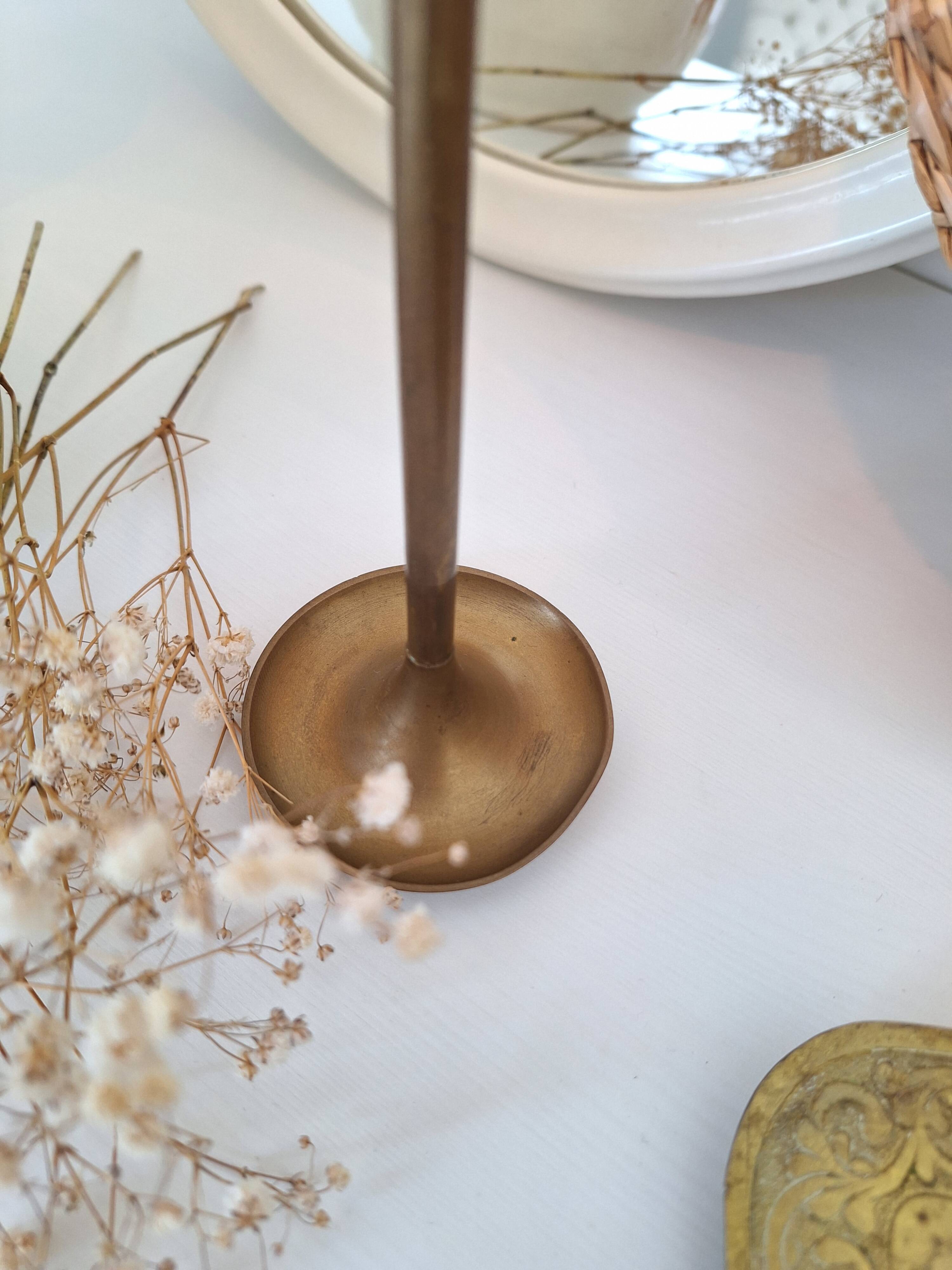 Vintage brass candle holder