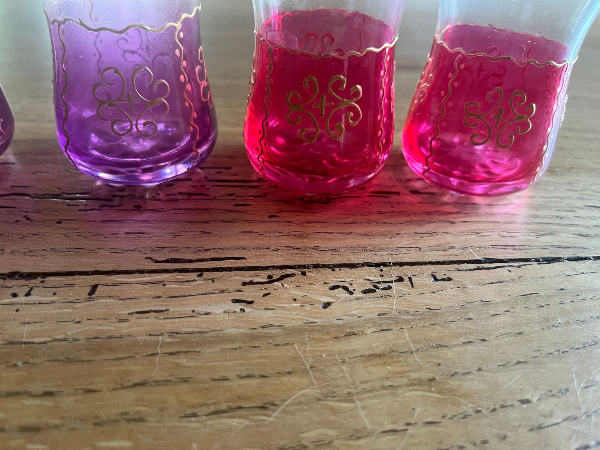 Moroccan tea glasses