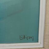 Oil on canvas still life 20th century by B. Jyren