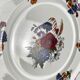 Set of 6 flat plates "Agreste", Sarreguemines, late 20th century, Pyroblan