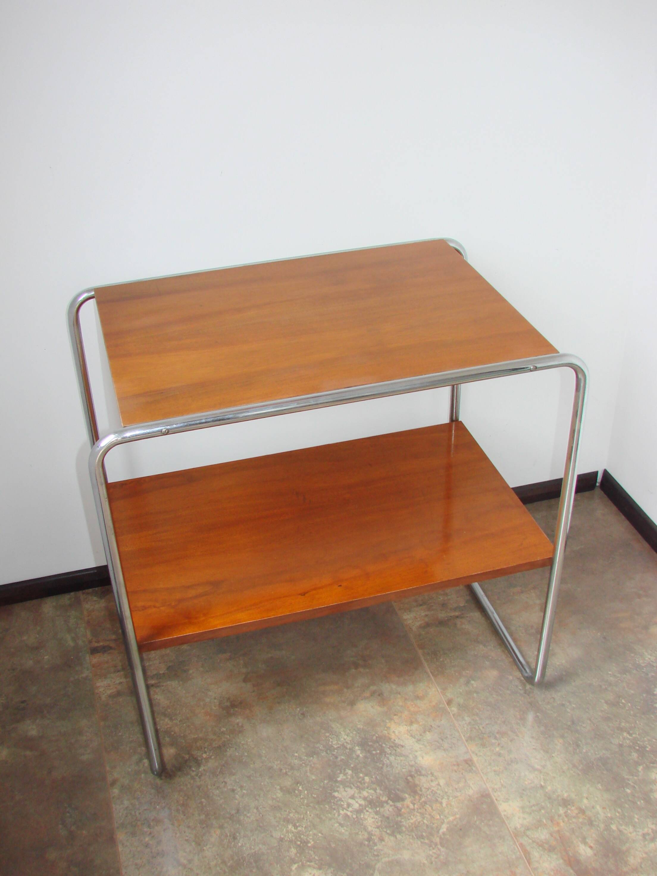 B12 side table by Marcel Breuer, Thonet, Czechoslovakia, 1930s, Bauhaus