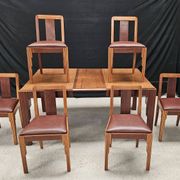 Lot table et ses 6 chaises Art déco de Saddier & fils