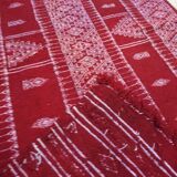 Kilim red wool handmade