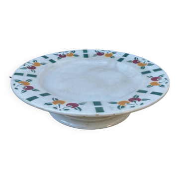 Gien compotier in fruit white ceramic