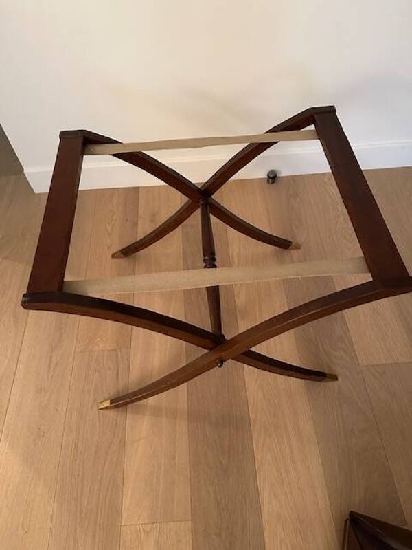 Table basse ovale vintage bateau