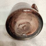 Bubble glass jar, purple tinted, Biot, 1950