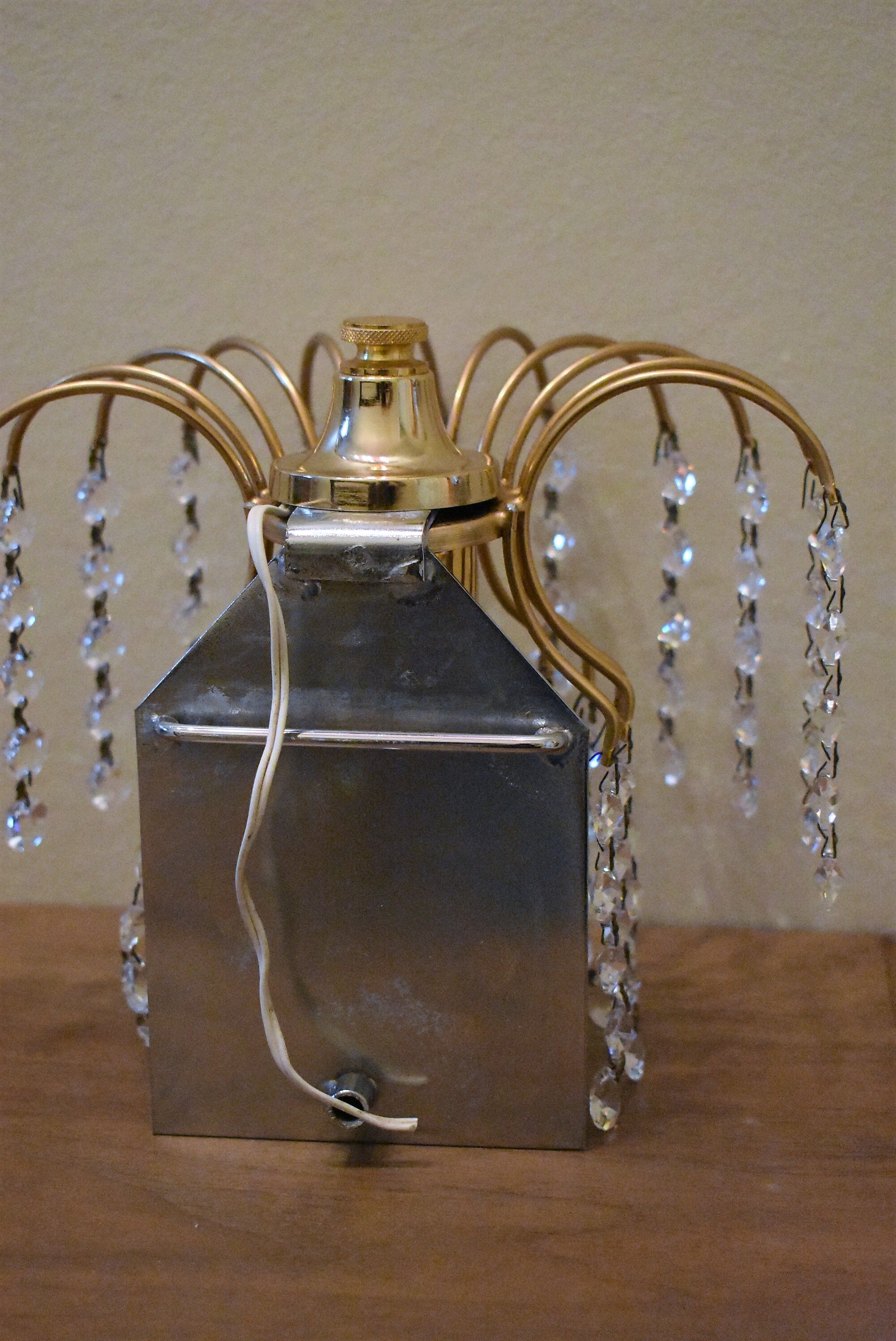 Pair of vintage tassel wall light