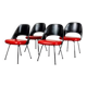 Set of 4 Conference chairs by Eero Saarinen for Knoll.