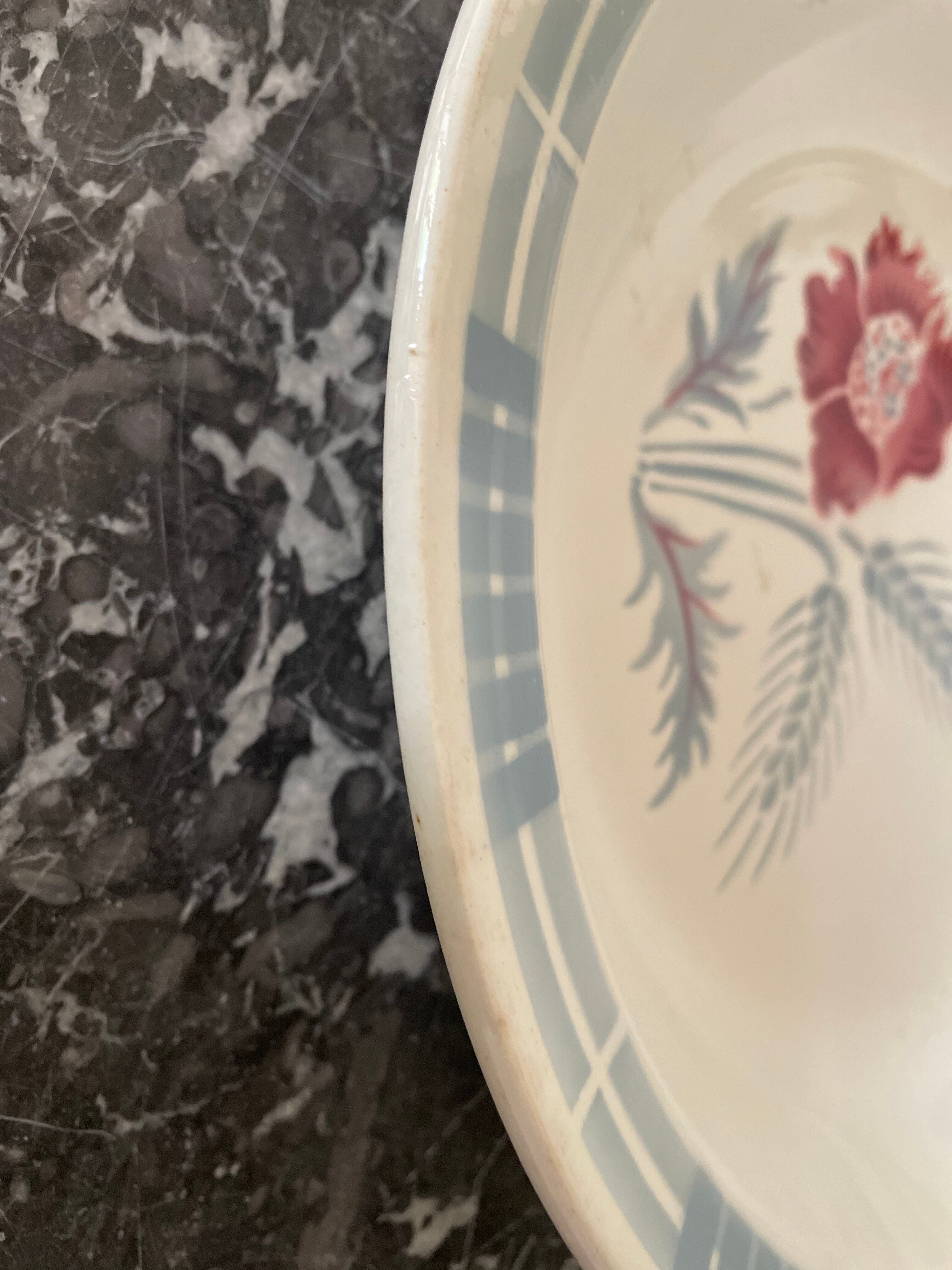 Hollow dish Sarreguemines model Carole