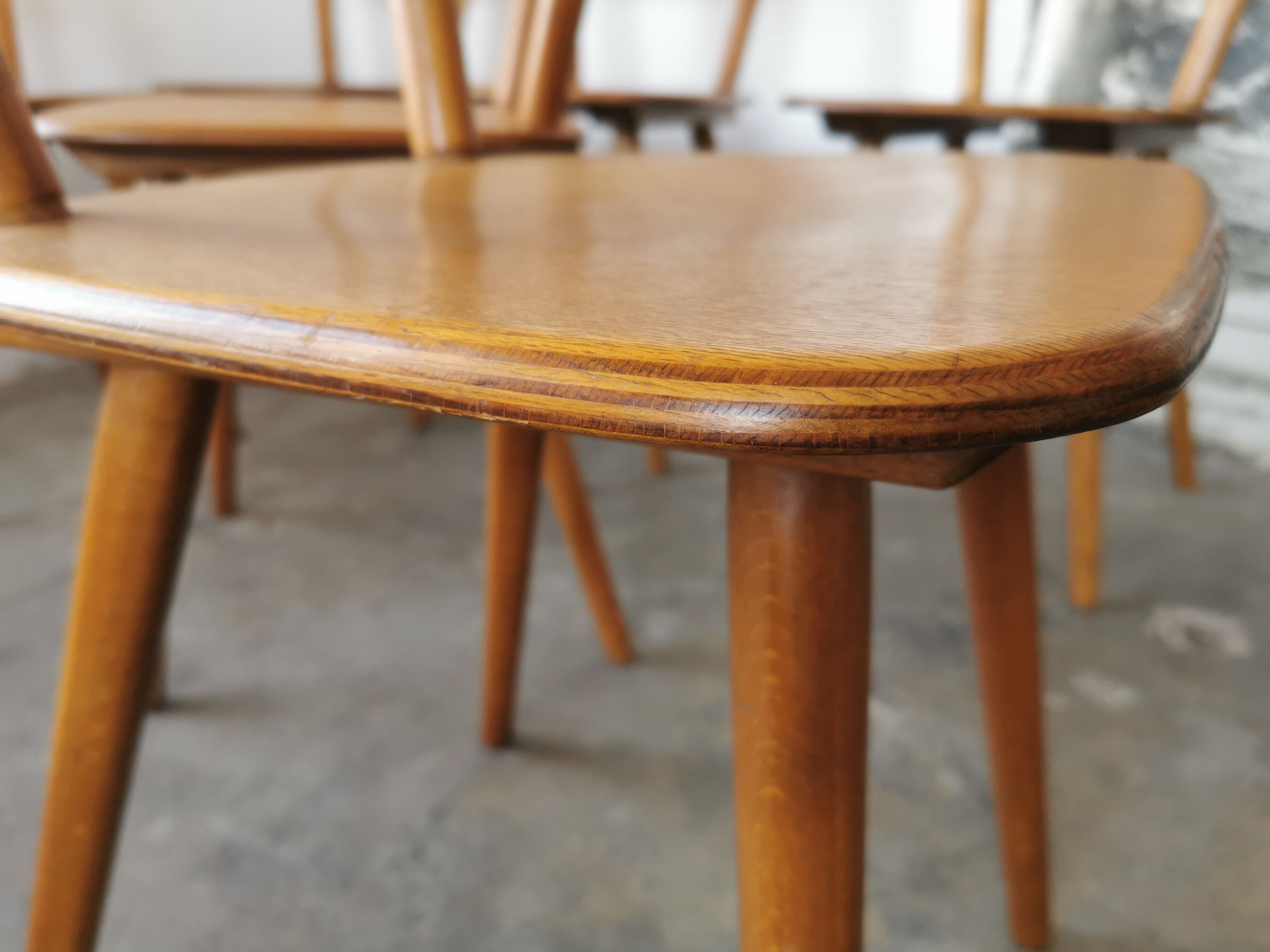 Set of 6 vintage chairs 1960 bistro