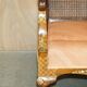 Three-piece bergère set in walnut, Chinoiserie style, from the 1920s, in need of restoration.