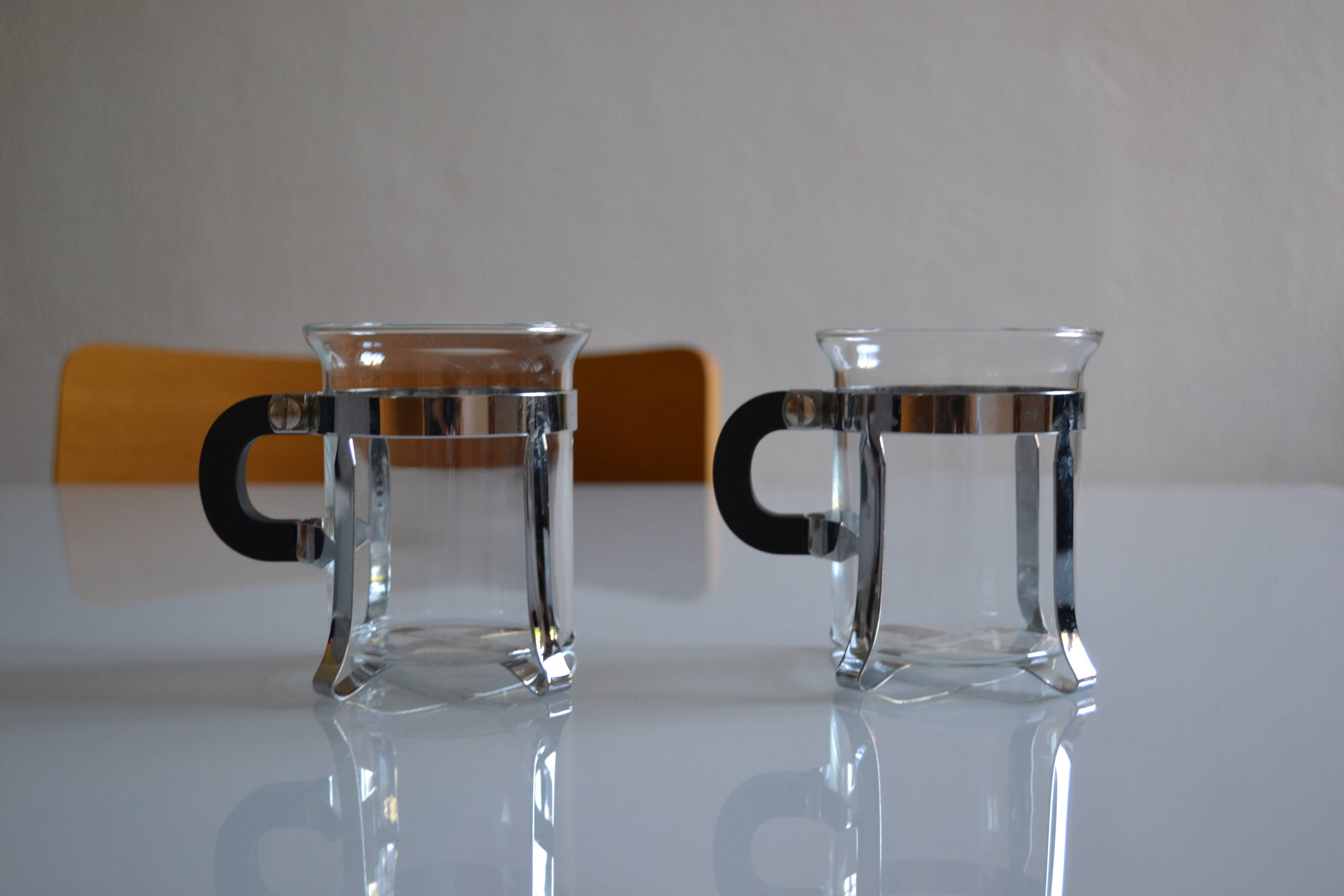 pair of Bodum Chambord bistro style cups 6 oz / 18 ml