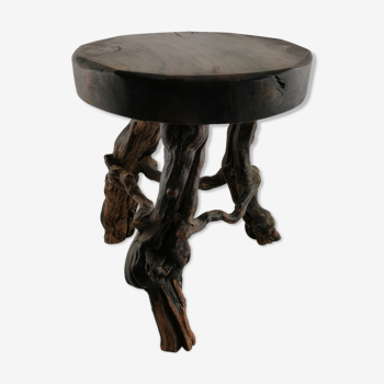 Brutalist stool tripod pied de vigne 60