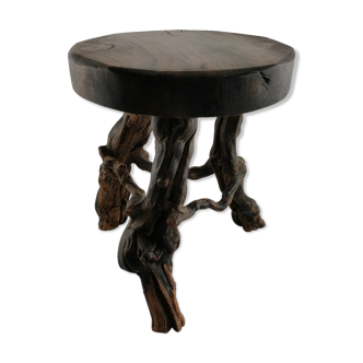 Brutalist stool tripod pied de vigne 60