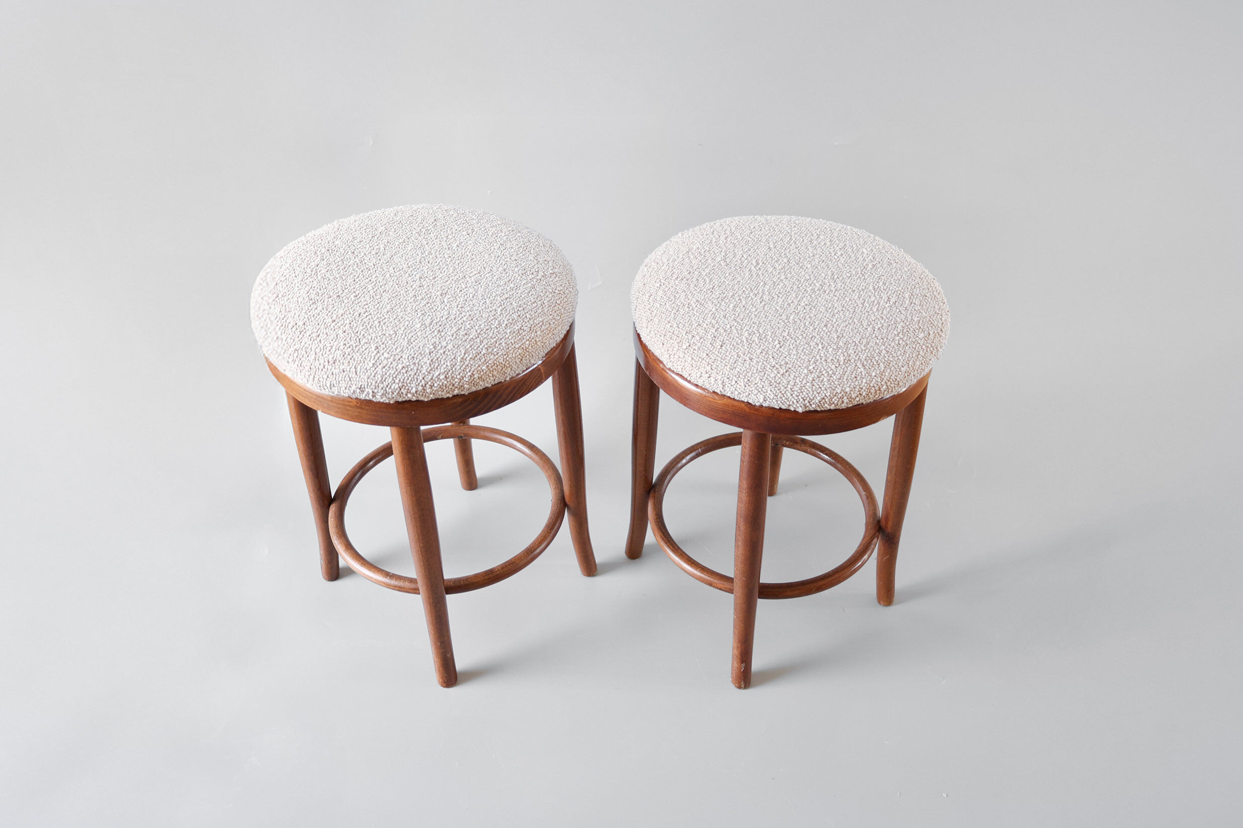 Set of 4 vintage Thonet style stools