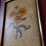 3 paintings with floral motifs