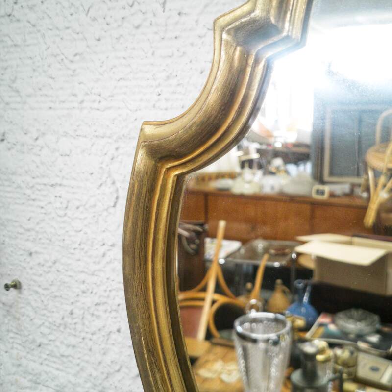 Baroque gilded mirror Louis XV style