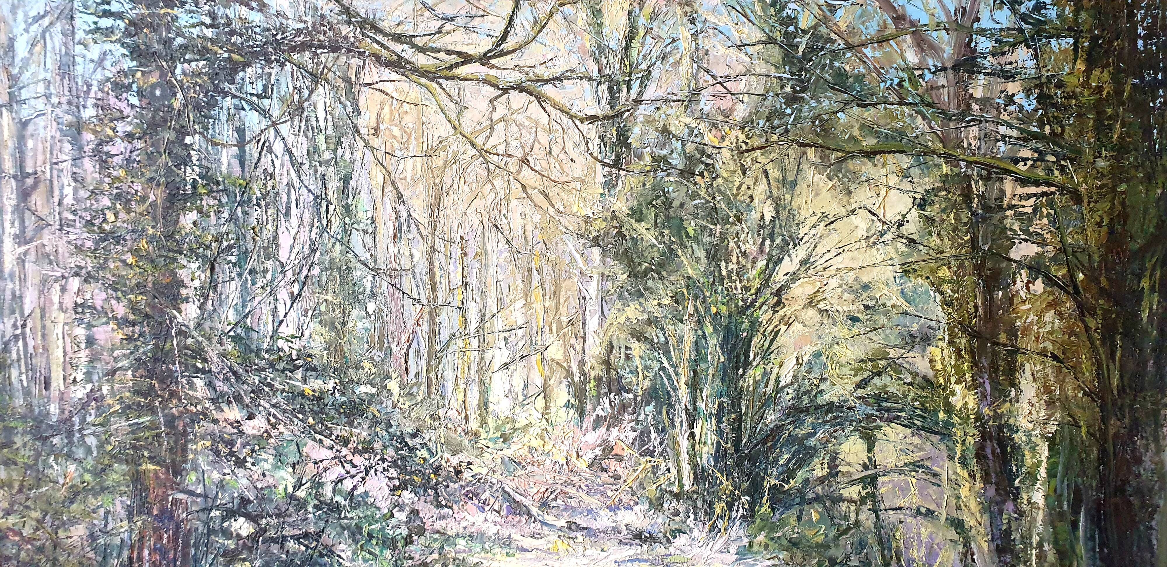 Large dated painting, signed and framed by the artist Maurice Bernard, 1933