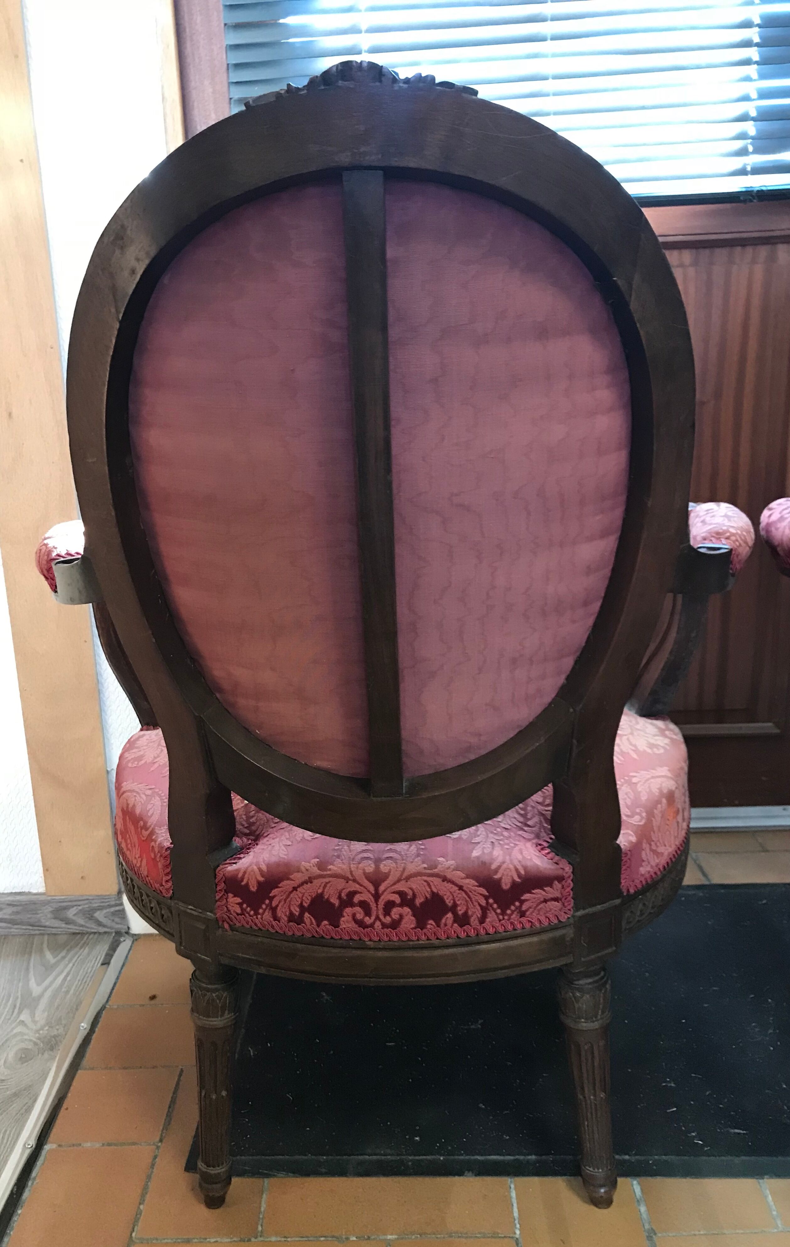 Duo of old armchairs